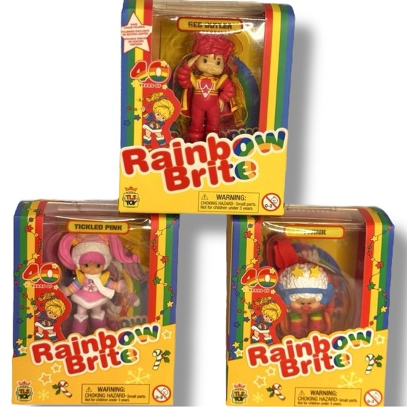 Rainbow Brite 40th Anniversary Set Red Butler, Tickled Pink & Twink NIB - Picture 1 of 5
